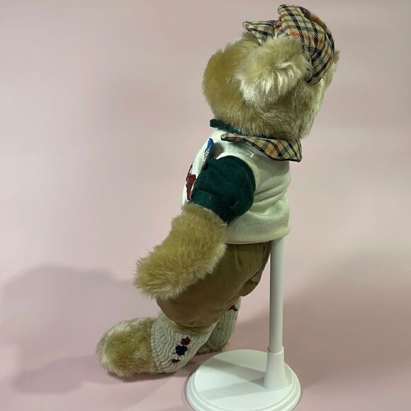 Crosby Brass Button Bears Sports Bear Golfer Player 12" with Standard Plush EUC - Picture 6 of 9